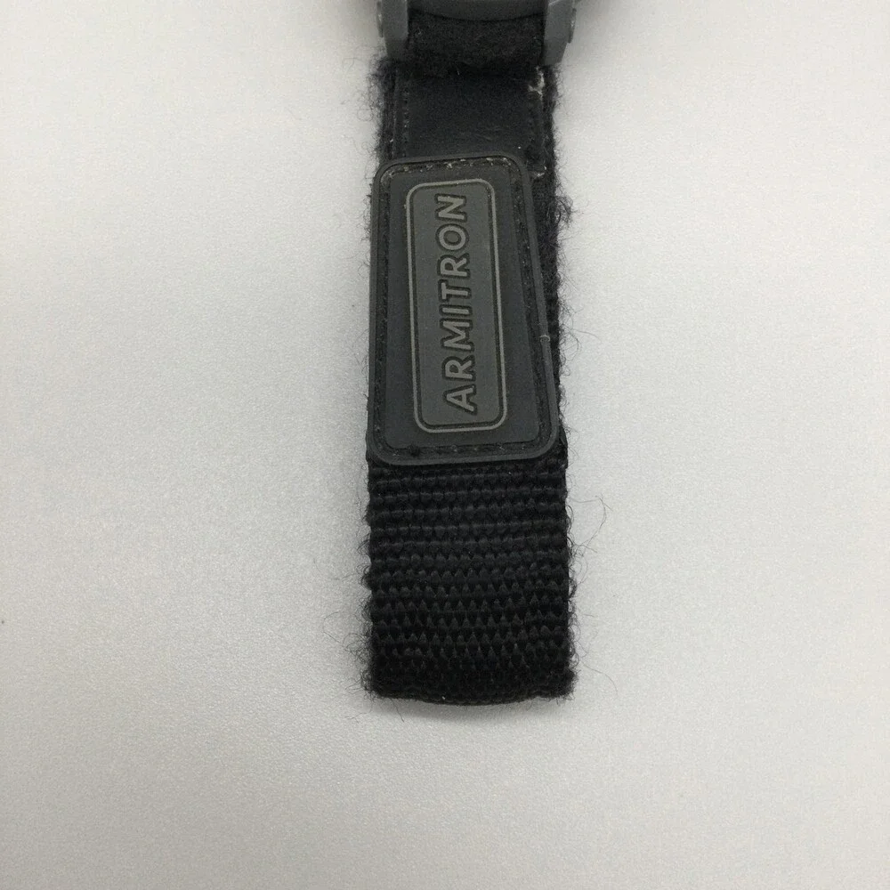 Armitron Pro Sport Mens Watch 43mm Digital Black Nylon Alarm Chrono Backlight